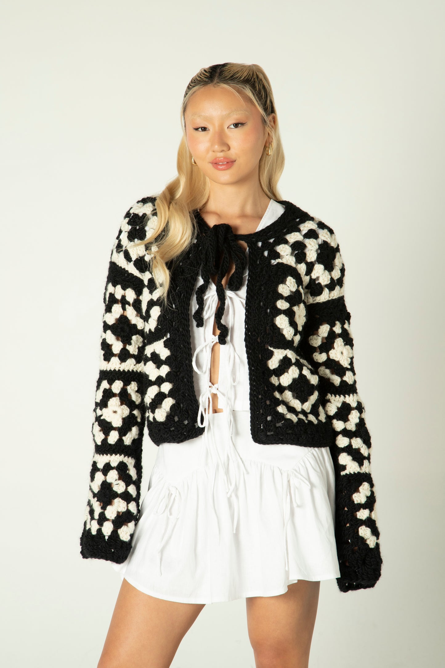 Granny Square Crochet Handmade Cardigan