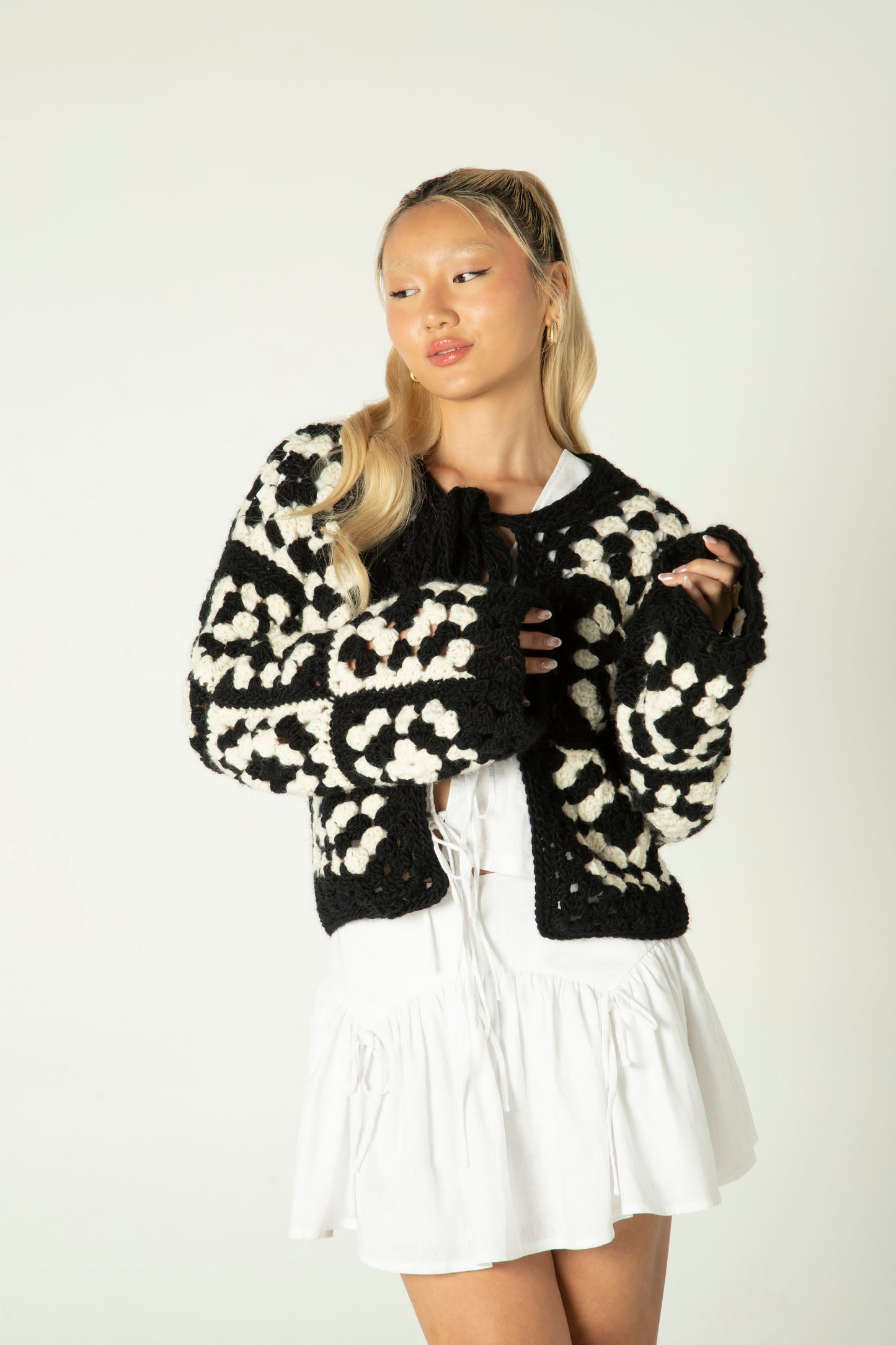 Granny Square Crochet Handmade Cardigan