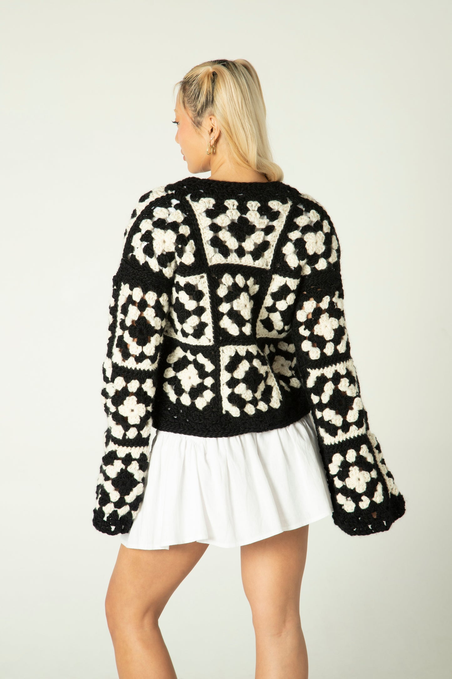 Granny Square Crochet Handmade Cardigan