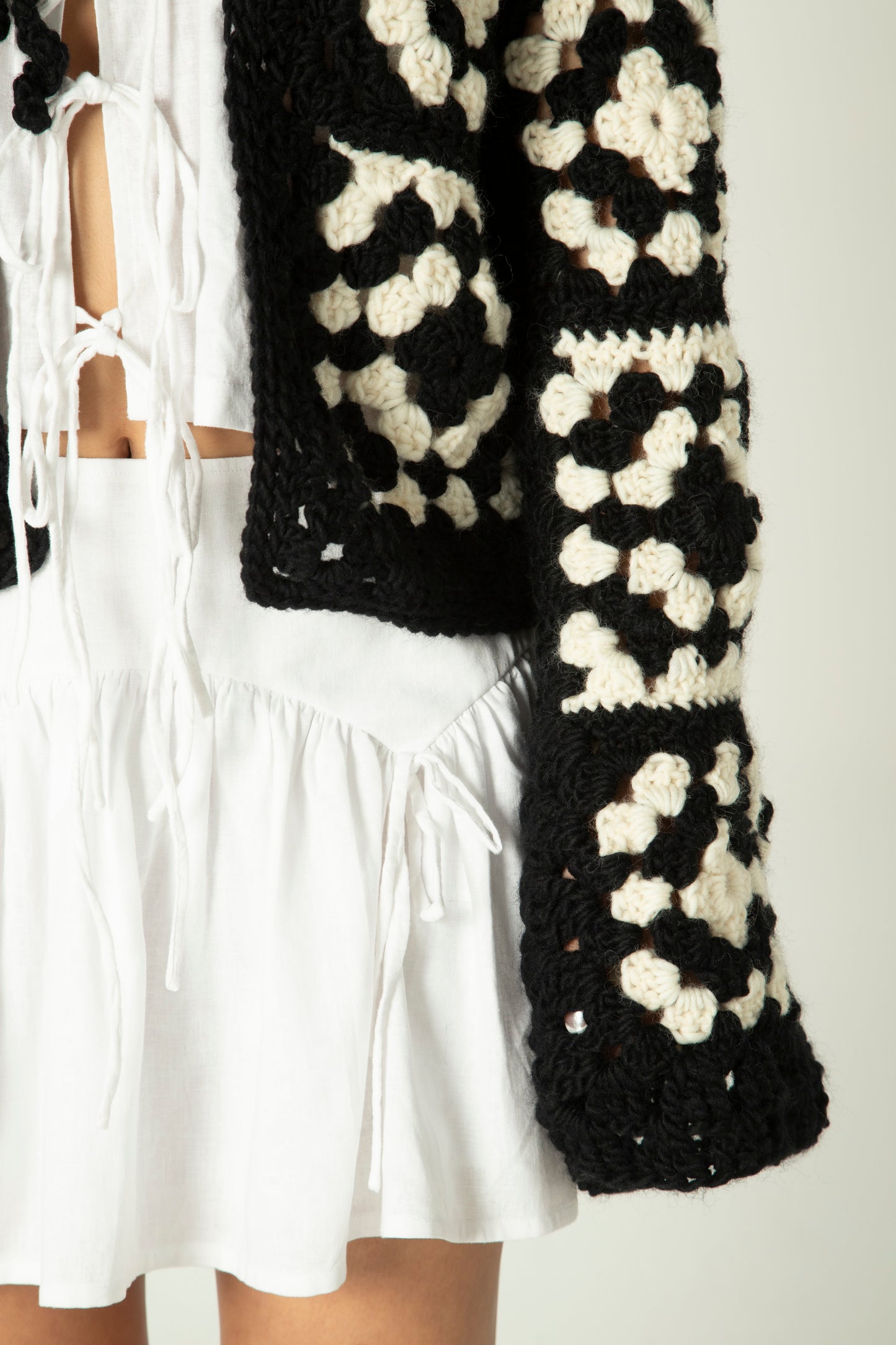 Granny Square Crochet Handmade Cardigan